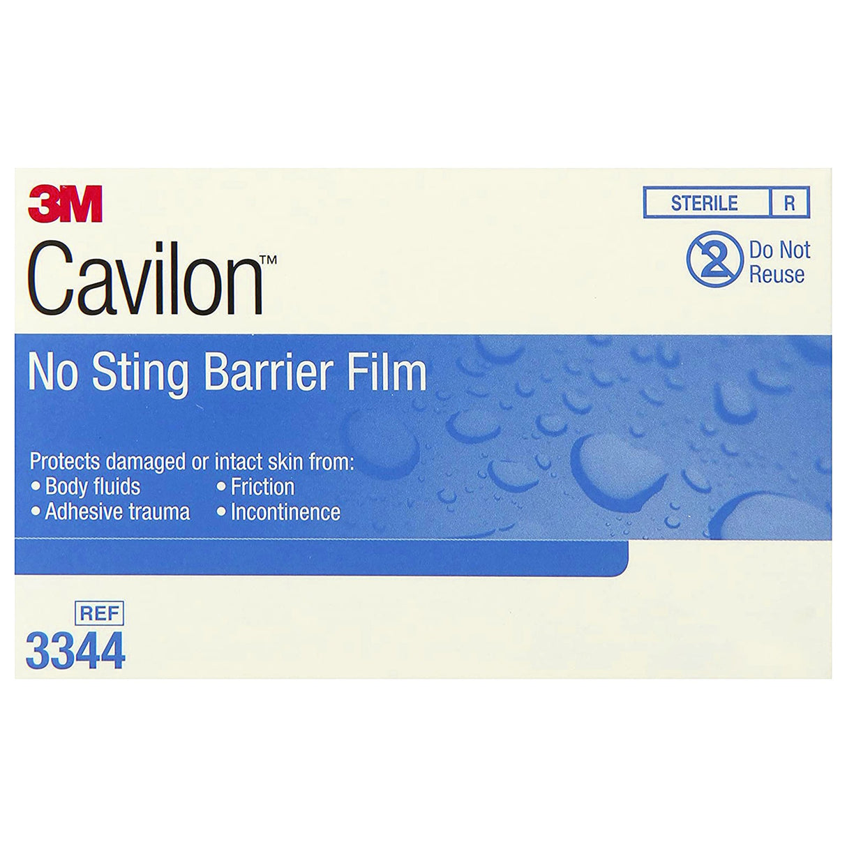 Skin Barrier Wipe 3M Cavilon No Sting 35 to 65% Strength Hexamethyldisiloxane / Isooctane / Acrylate Terpolymer / Polyphenylmethylsiloxane Individual Packet Sterile