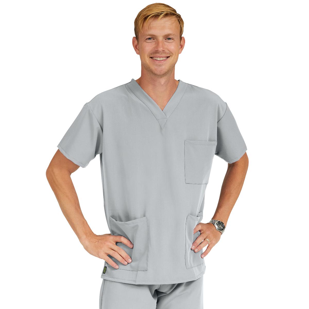 Madison AVE Unisex Stretch Scrub Tops with 3 Pockets
