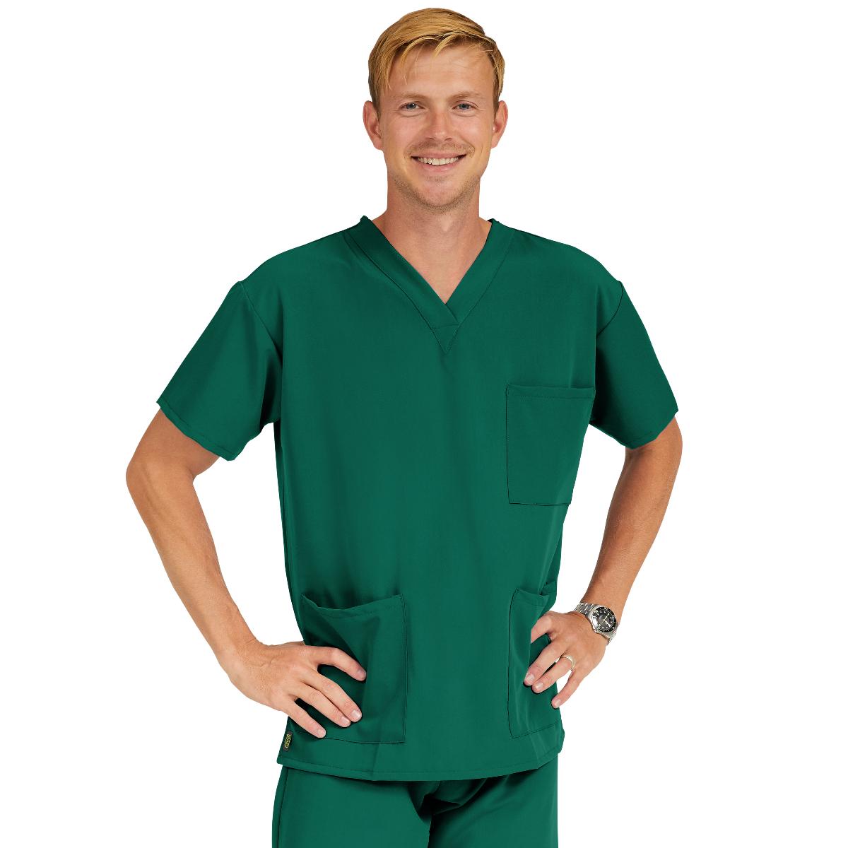 Madison AVE Unisex Stretch Scrub Tops with 3 Pockets