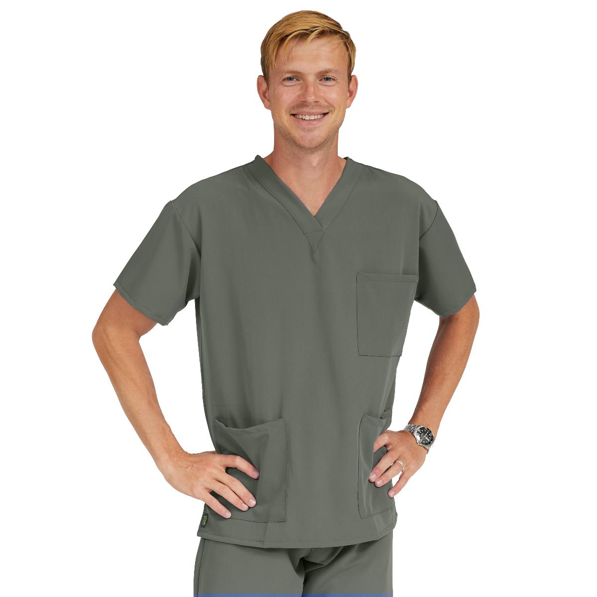 Madison AVE Unisex Stretch Scrub Tops with 3 Pockets
