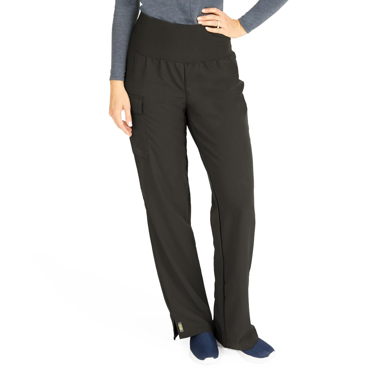 Ocean AVE Women's Stretch Wide Waistband Scrub Pants