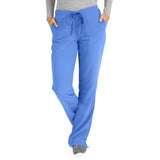 Melrose AVE Women's Stretch Boot-Cut Scrub Pants