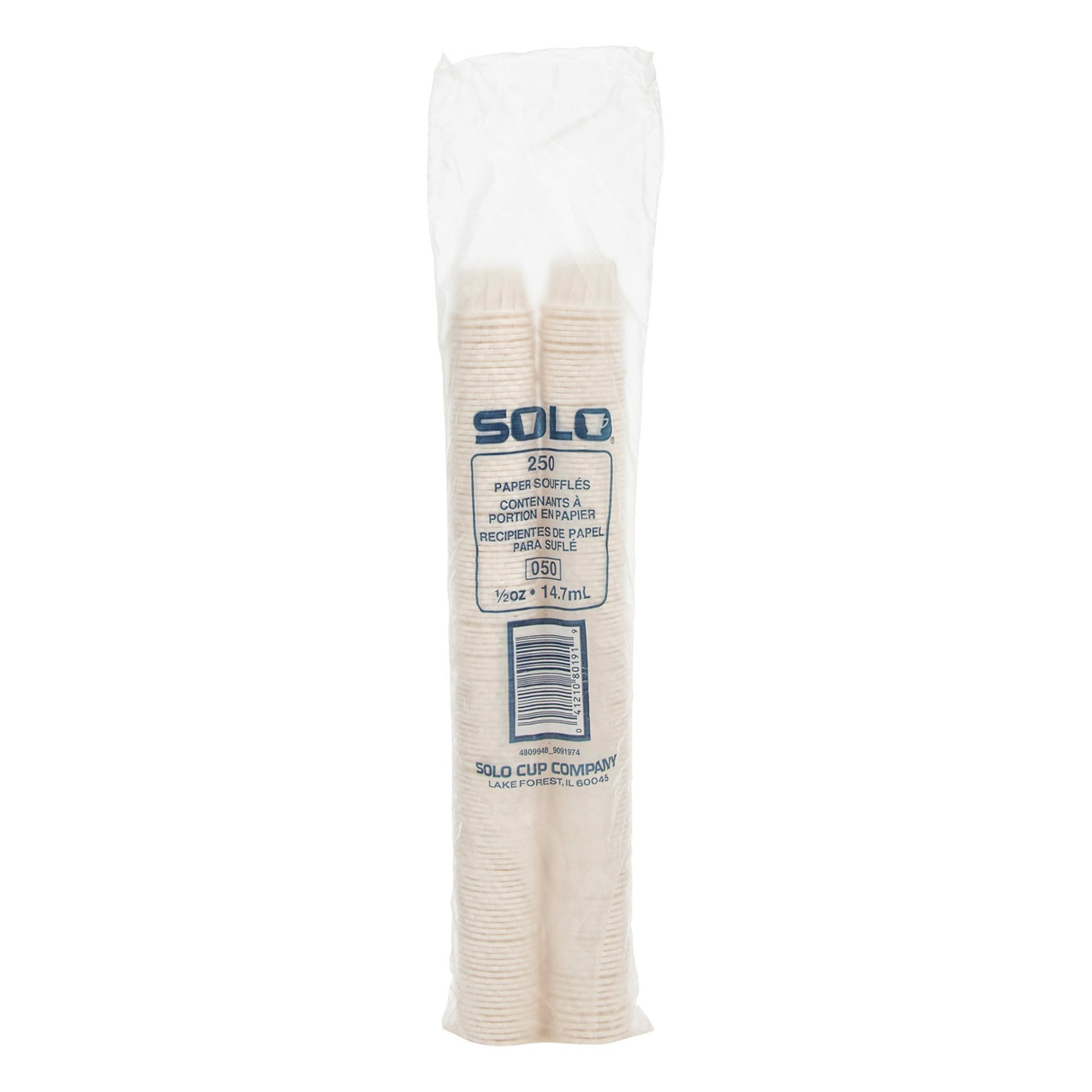 Souffle Cup Solo 0.5 oz. White Paper Disposable