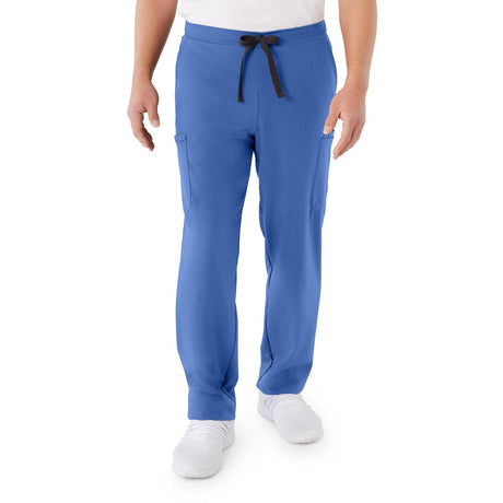Clinton AVE Unisex Scrub Pants with 6 Pockets Ceil Blue