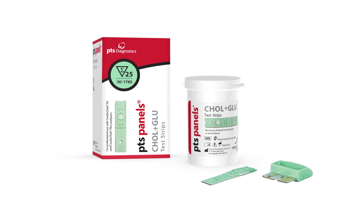 General Chemistry Reagent PTS Panels Cholesterol / Glucose CLIA Waived For Cardiochek PA Analyzer 25 Tests