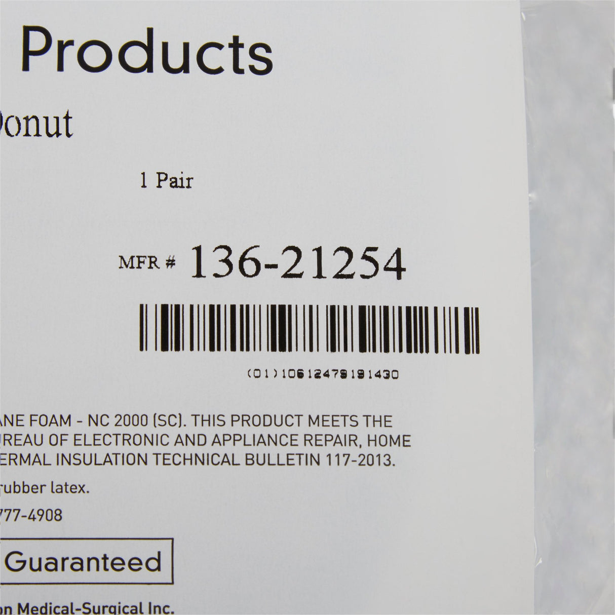 Donut Positioner McKesson 9 Inch Diameter Foam Freestanding