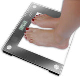 Floor Scale Ideaworks Digital Display 550 lbs. / 250 kg Capacity Black / Glass AC Power