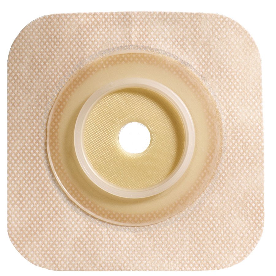 Ostomy Barrier Sur-Fit Natura Trim to Fit, Standard Wear Stomahesive Without Tape 100 mm Flange Sur-Fit Natura System Hydrocolloid 2-5/8 to 3-1/2 Inch Opening 6 X 6 Inch