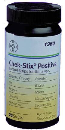 Multi-Analyte Control Chek-Stix Urinalysis Positive Level 25 Strips