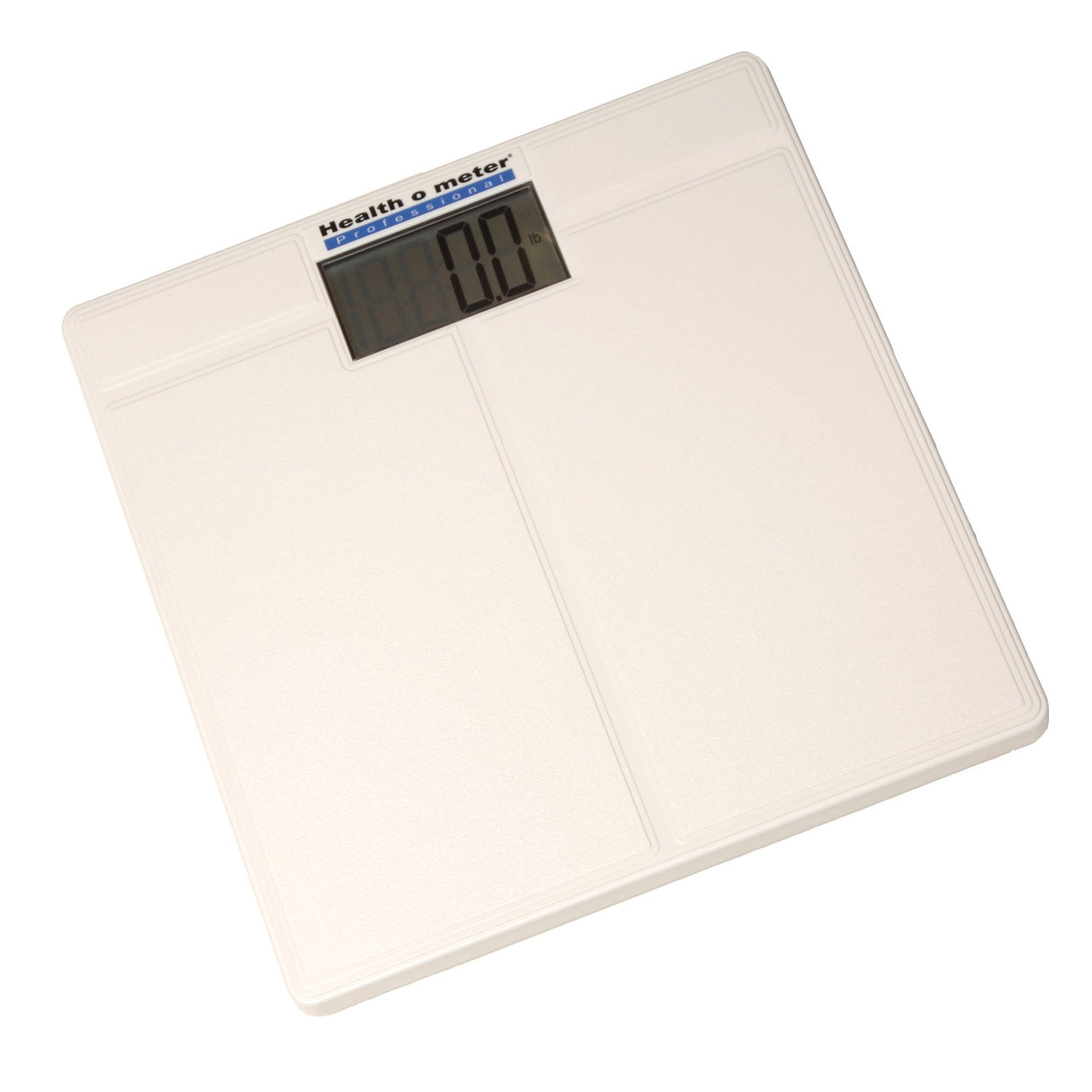 Floor Scale Health O Meter LCD Display 397 lbs. / 180 kg Capacity White Battery Operated