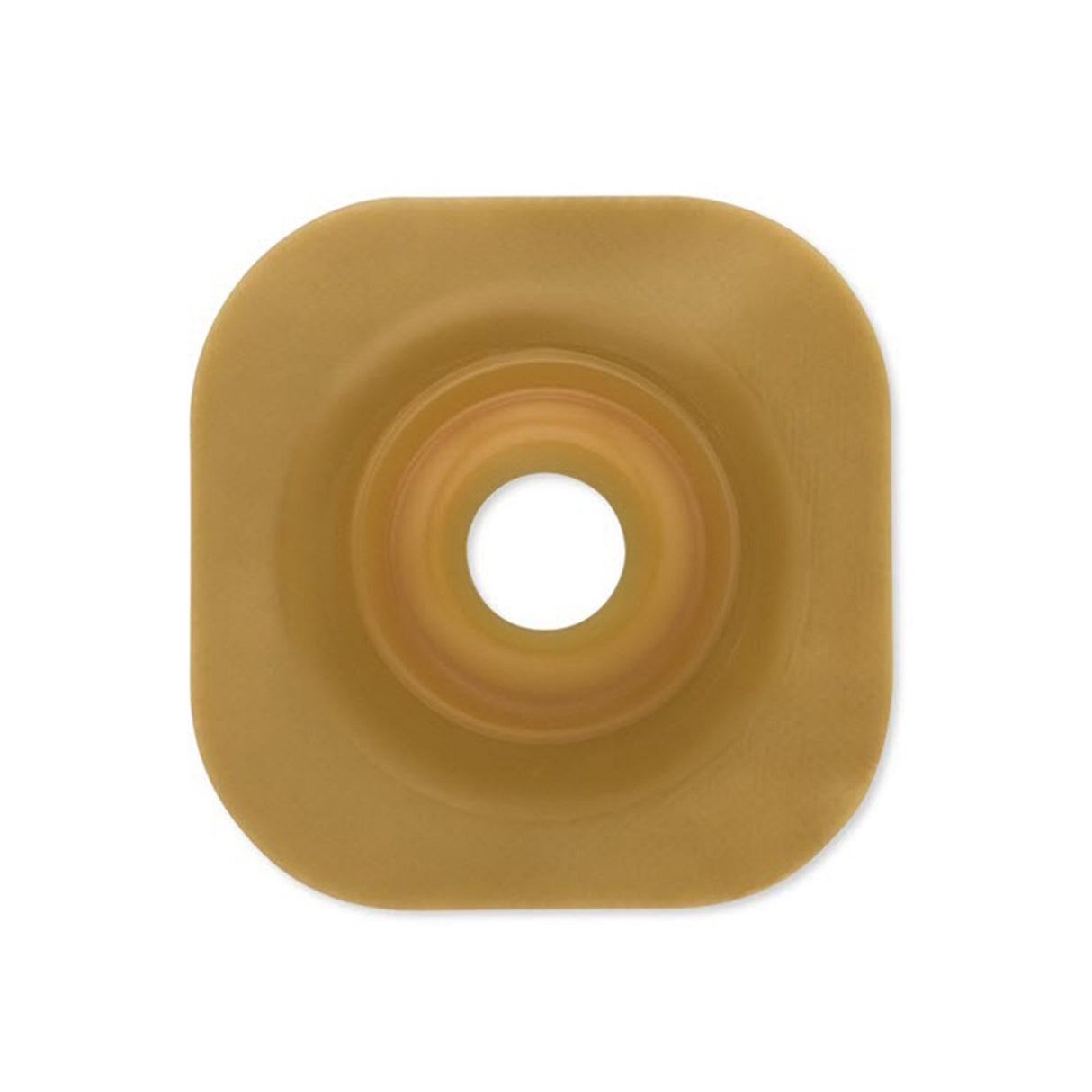 Ostomy Barrier New Image Trim to Fit, Standard Wear Adhesive Tape Borders 70 mm Flange Blue Code System Flexwear Up to 2 Inch Opening 5 X 5 Inch