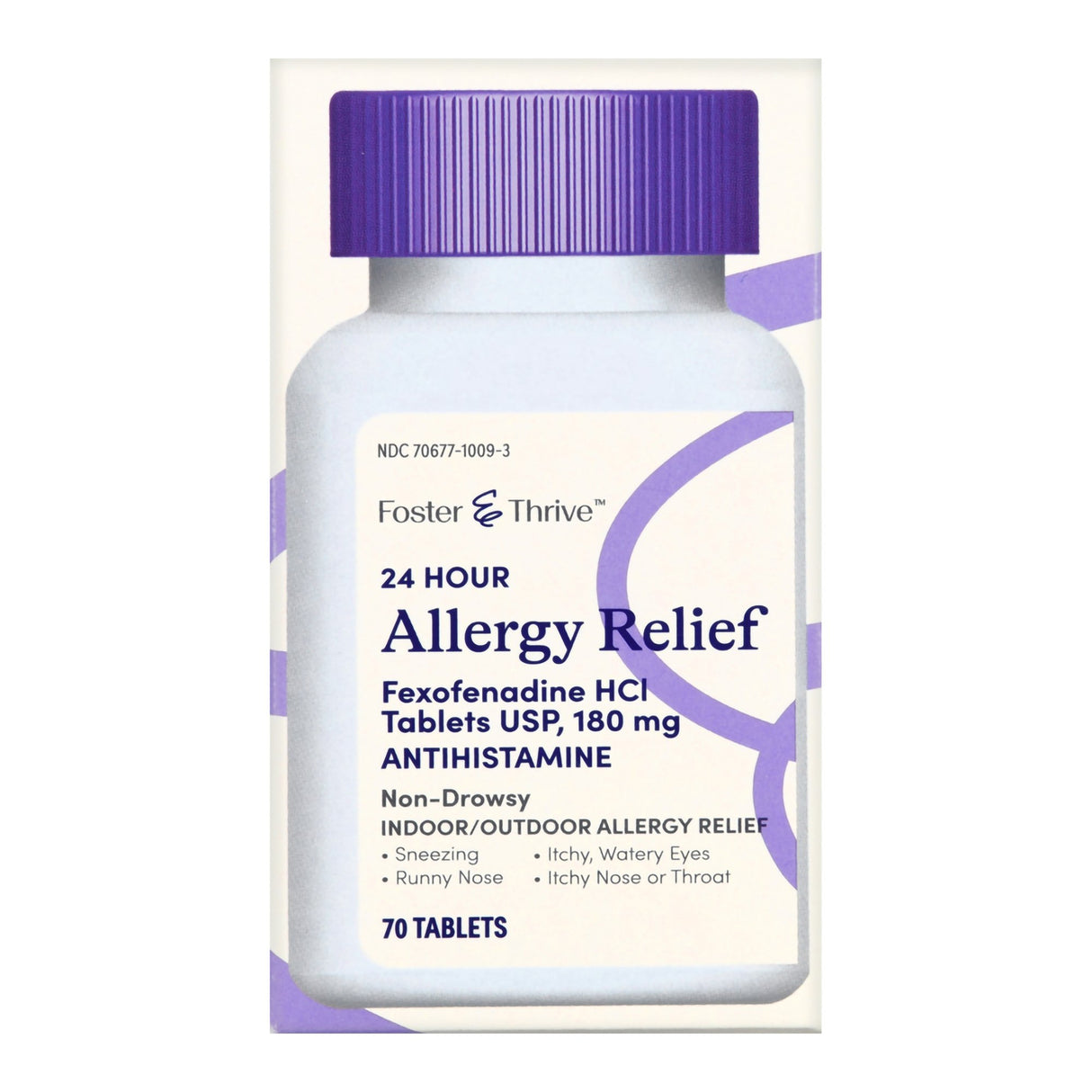 Allergy Relief Foster & Thrive 180 mg Strength Tablet 70 per Bottle