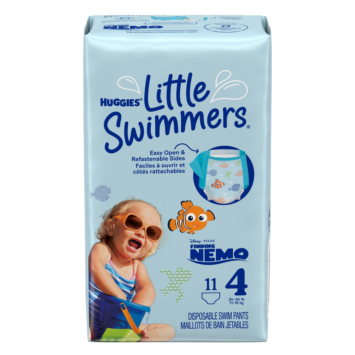 Unisex Baby Swim Diaper Huggies Little Swimmers Size 4 Disposable Heavy Absorbency