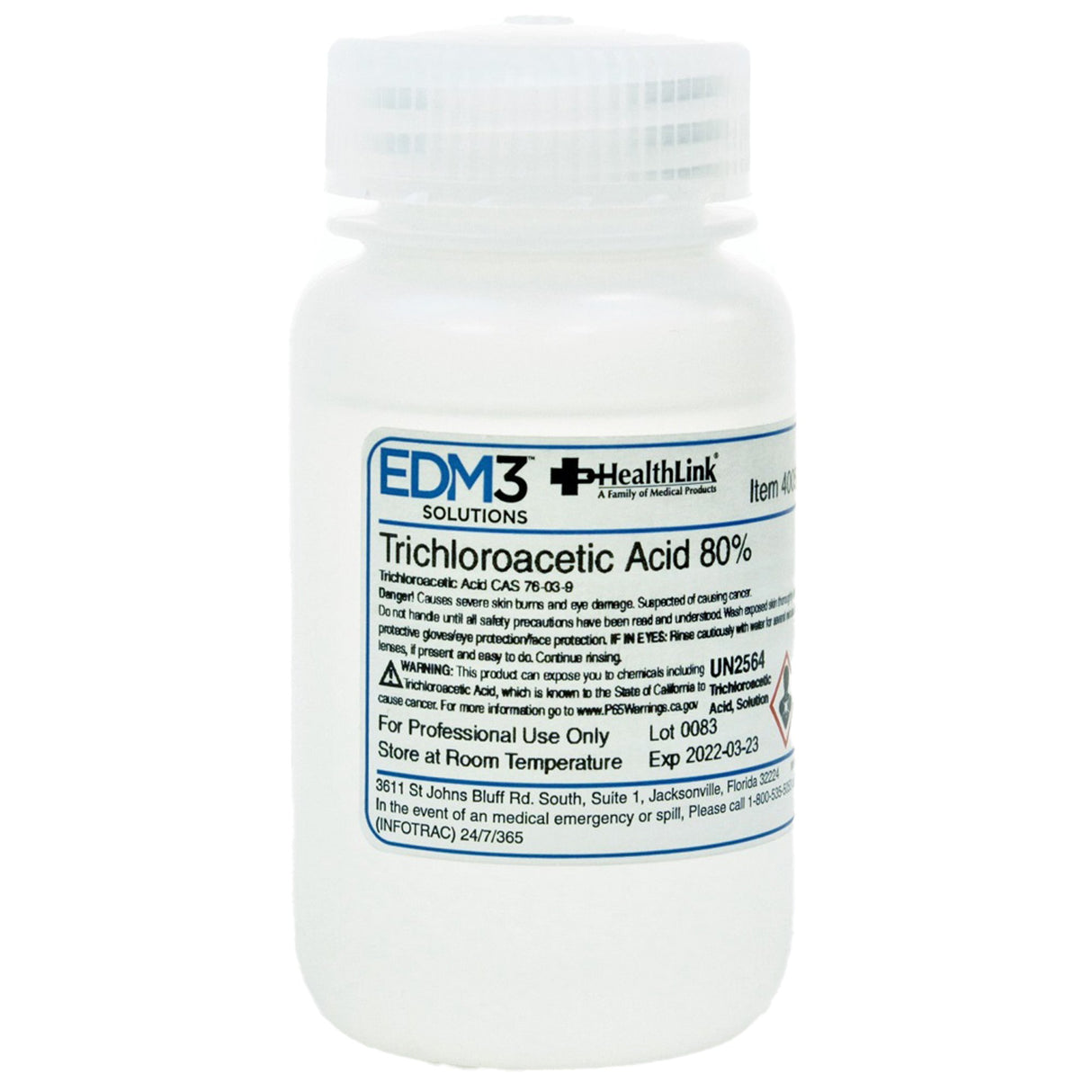 Histology Reagent Trichloroacetic Acid ACS Grade 80% 4 oz.