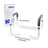 Toilet Safety Rail McKesson White Steel