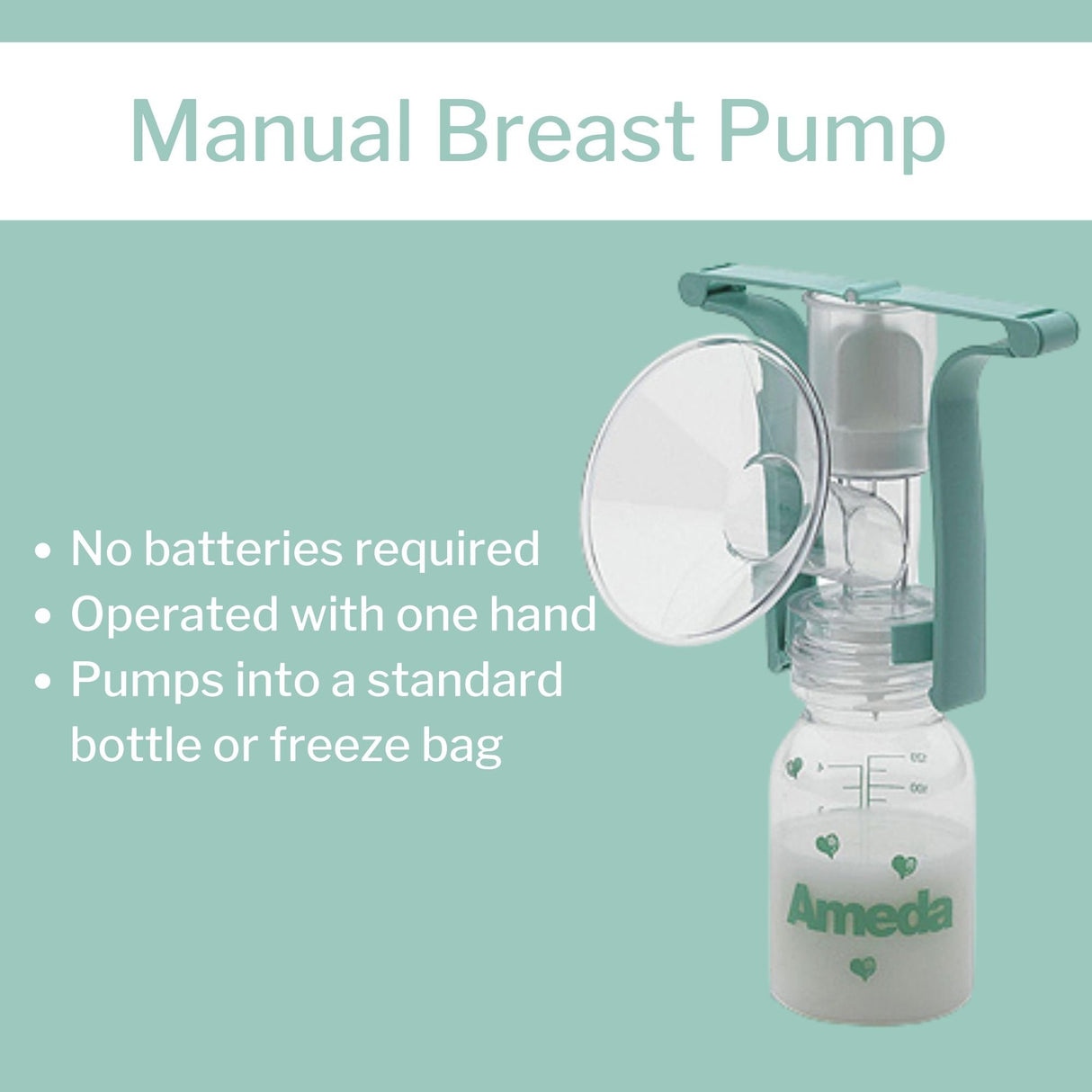 Manual Breast Pump Kit Ameda