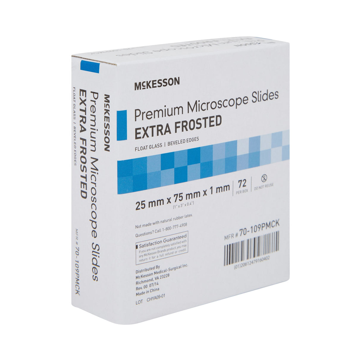Microscope Slide McKesson 25 X 75 X 1 mm Extra-Frosted End