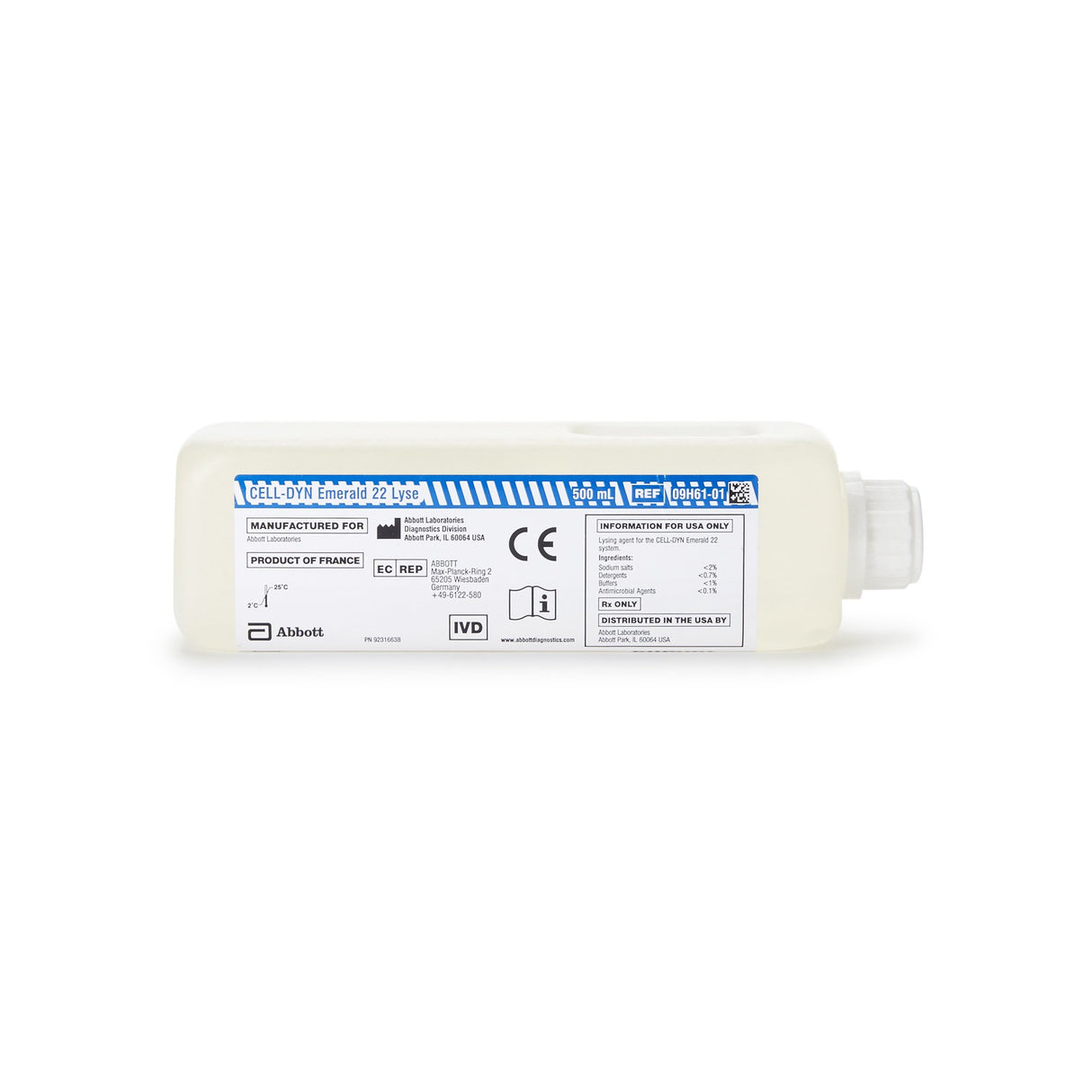 Hematology Reagent Cell-Dyn Emerald Lysing Reagent For Cell-Dyn Emerald 22 Hematology Analyzer