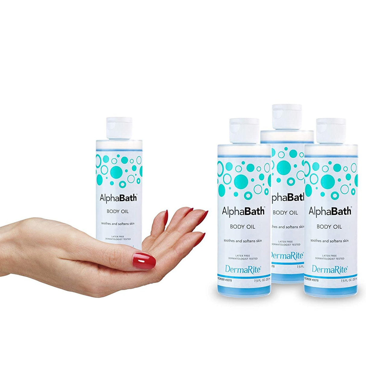 Bath Oil AlphaBath 7.5 oz. Bottle Scented Oil
