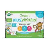 Pediatric Oral Supplement Orgain Kids Protein Organic Nutritional Shake Vanilla Flavor 8.25 oz. Carton Liquid Organic