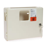 Sharps Container Cabinet / Wall Enclosure McKesson Prevent High Impact Polystyrene Wall Mount Locking