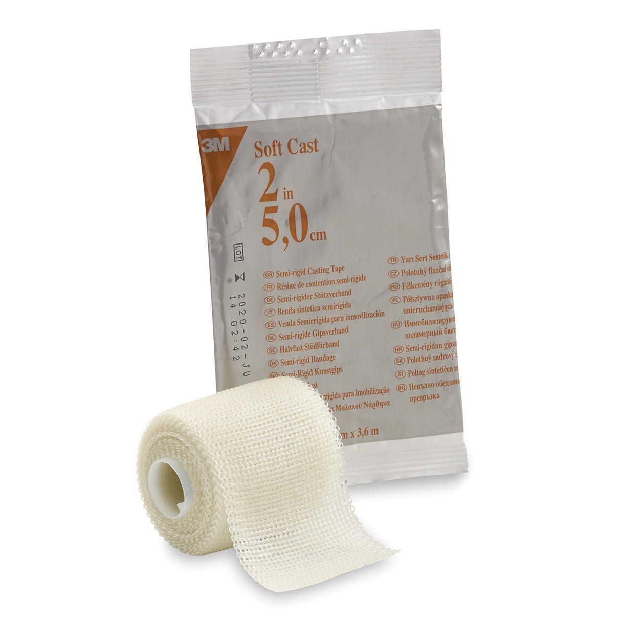 Cast Tape 3M Scotchcast Soft Cast 2 Inch X 12 Foot Fiberglass White