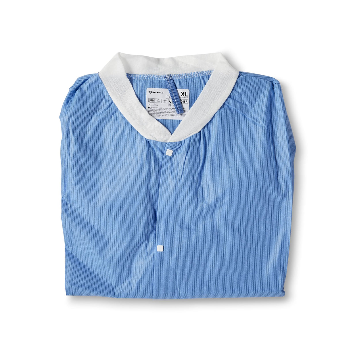 Lab Jacket Blue X-Large Hip Length 3-Layer SMS Disposable