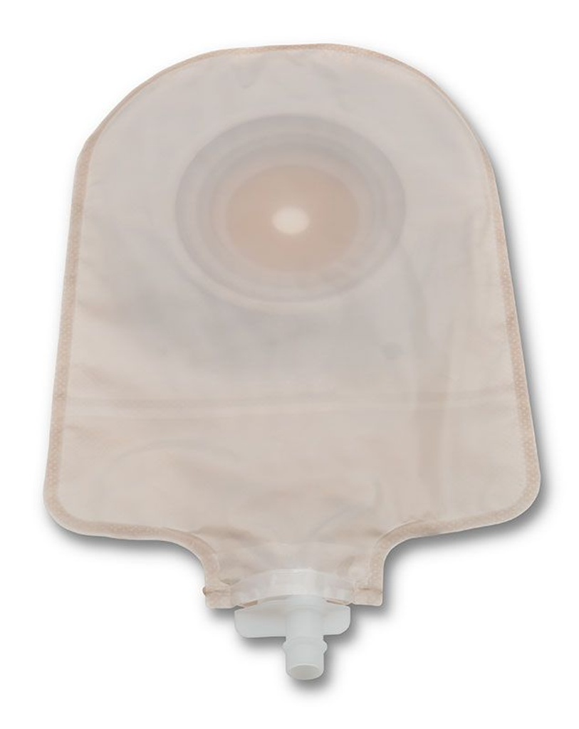 Hollister Premier Convex Flextend Tape Border Urostomy Pouch Transparent 1-1/2" Cut To Fit