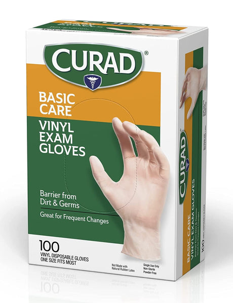 Gants en vinyle Medline CURAD - 100 unités