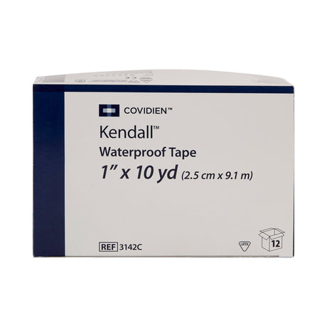 Waterproof Medical Tape Kendall White 1 Inch X 10 Yard Cloth NonSterile