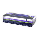 Exam Glove Purple Nitrile-Xtra Medium NonSterile Nitrile Extended Cuff Length Textured Fingertips Purple Chemo Tested
