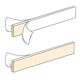 Adhesive Foam Strips Urofoam 1 Sided, NonSterile, 0.09 X 1 X 5.75 Inch