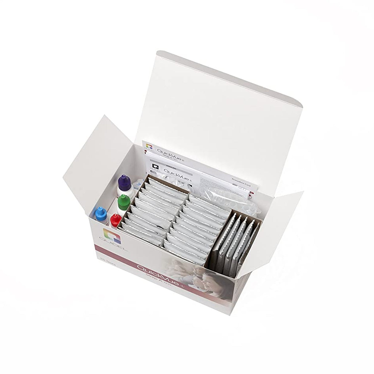 Respiratory Test Kit QuickVue+ Strep A Strep A Test 25 Tests CLIA Non-Waived