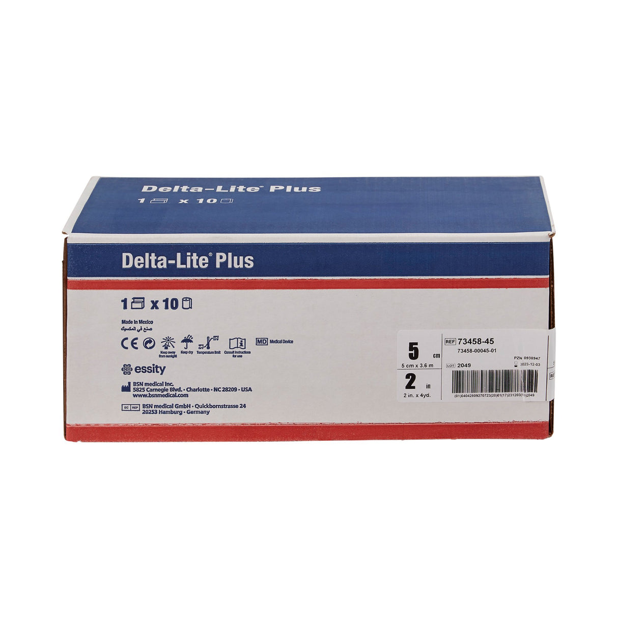 Cast Tape Delta-Lite Plus 2 Inch X 12 Foot Fiberglass / Resin Black