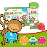 Pediatric Oral Supplement Orgain Kids Protein Organic Nutritional Shake Strawberry Flavor 8.25 oz. Carton Liquid Organic