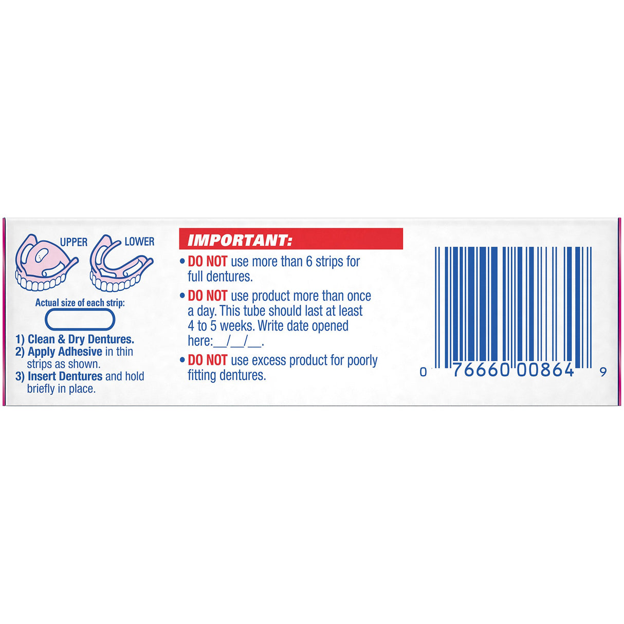Denture Adhesive Fixodent Original Cream 1.4 oz.