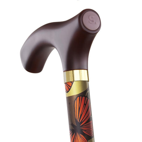Folding Cane Switch Sticks Aluminum 32 to 37 Inch Height Mimi Print