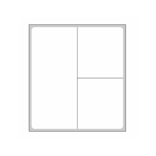 Blank Label PDC Thermal Paper White Permanent 2-1/4 X 2-1/2 Inch