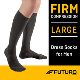 Compression Socks 3M Futuro Knee High Large Black Closed Toe