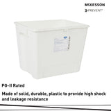 Pharmaceutical Waste Container McKesson Prevent White Base 13-1/2 H X 17-3/10 W X 13 L Inch Vertical Entry 8 Gallon