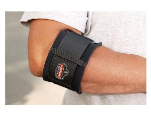 Elbow Support ProFlex 500 Medium (10 to 11 Inch) Strap with Hook and Loop Closure Tennis Elbow Elbow 10 to 11 Inch Black