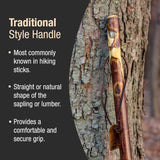 Walking Stick Brazos Free Form Wood 58 Inch Height Hawthorn
