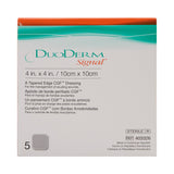 Hydrocolloid Dressing DuoDERM Signal CGF Foam Backing 4 X 4 Inch Square Hydrocolloid