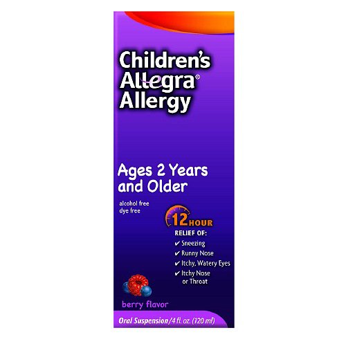 Children's Allergy Relief Children's Allegra 30 mg Strength Oral Suspension 4 oz.