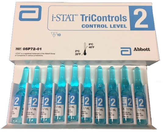 Control i-STAT Tricontrols Sodium / Potassium Level 2 1.7 mL