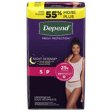 Female Adult Absorbent Underwear Depend Night Defense Waistband Style Small Disposable Heavy Absorbency