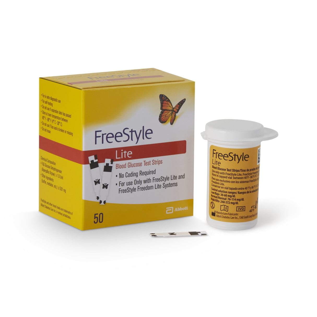 Blood Glucose Test Strips FreeStyle Lite 50 Strips per Pack