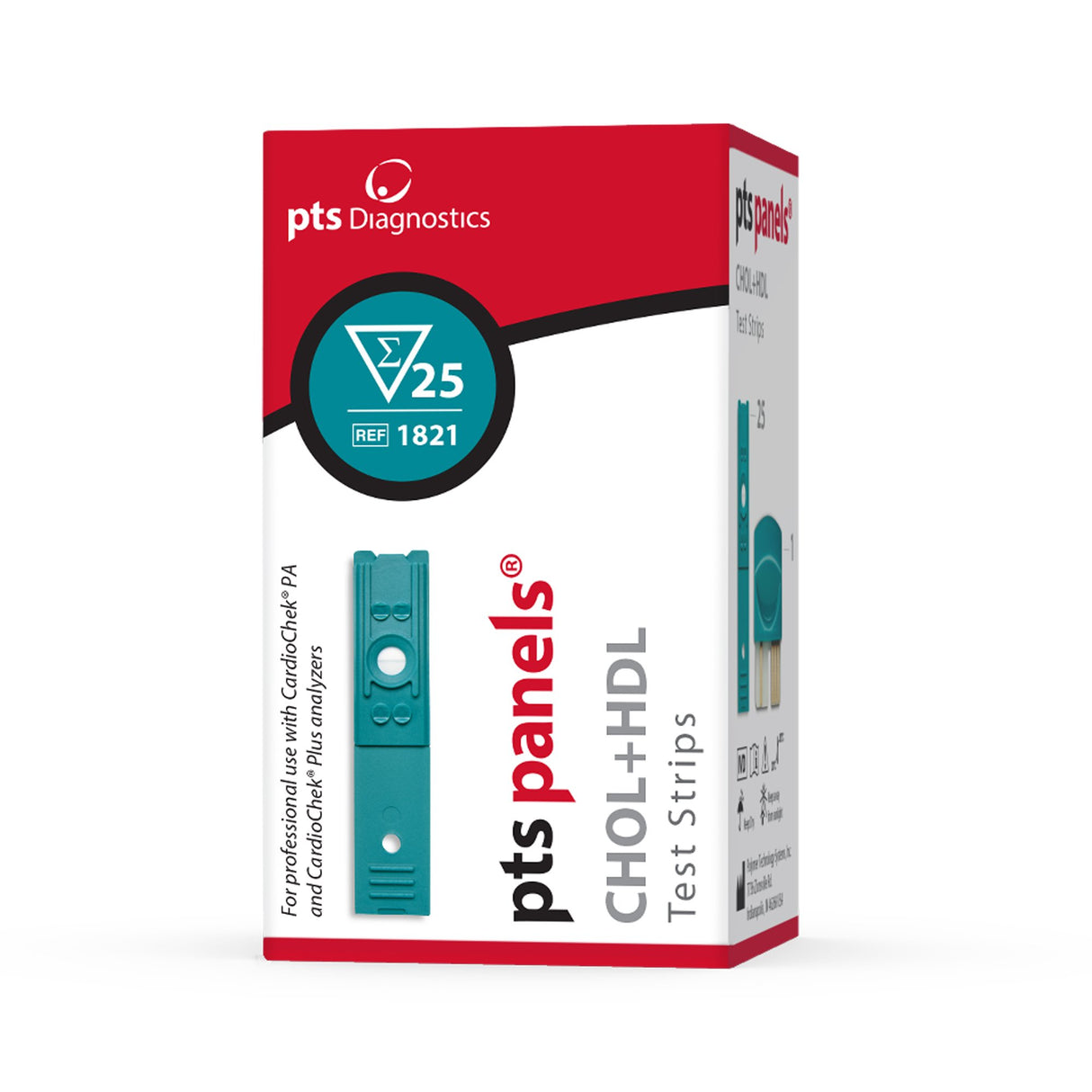 General Chemistry Reagent PTS Panels High-Density Lipoprotein (HDL) Cholesterol CLIA Waived For Cardiochek PA Analyzer 25 Tests