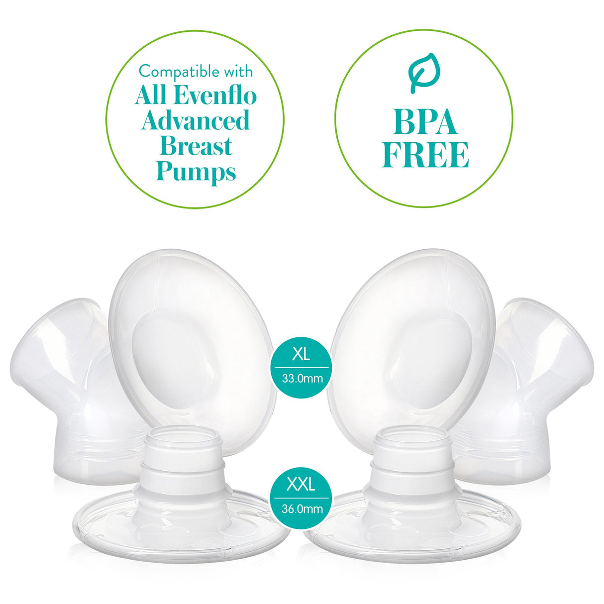 Flange System Evenflo AdvancedFit For Evenflo Advanced Double Electric Breast Pump