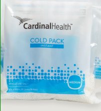 Instant Cold Pack Cardinal Health Non-Sweat General Purpose Medium 6 X 6-1/2 Inch Plastic / Ammonium Nitrate / Water Disposable